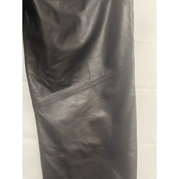 IRO Rifra 100% Lamb Leather Straight Trouser Women's size 38 Black - Picture 6 of 15